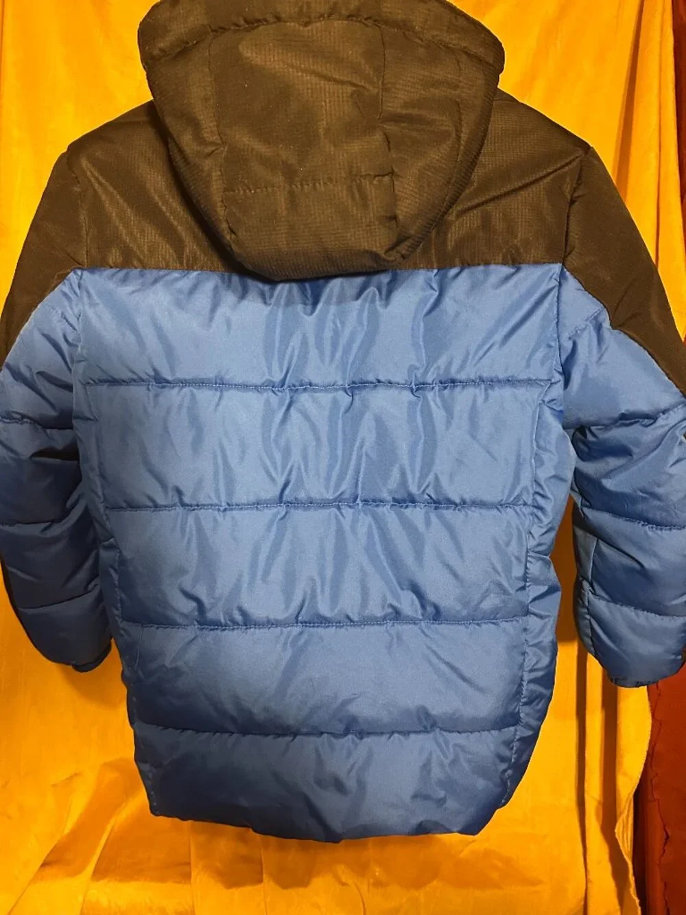 ZeroXposur Boys' Antarctica Puffer Jacket    Blue black and neon yellow, cozy  b